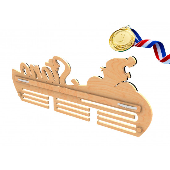  Dřevěný držák na medaile 2 